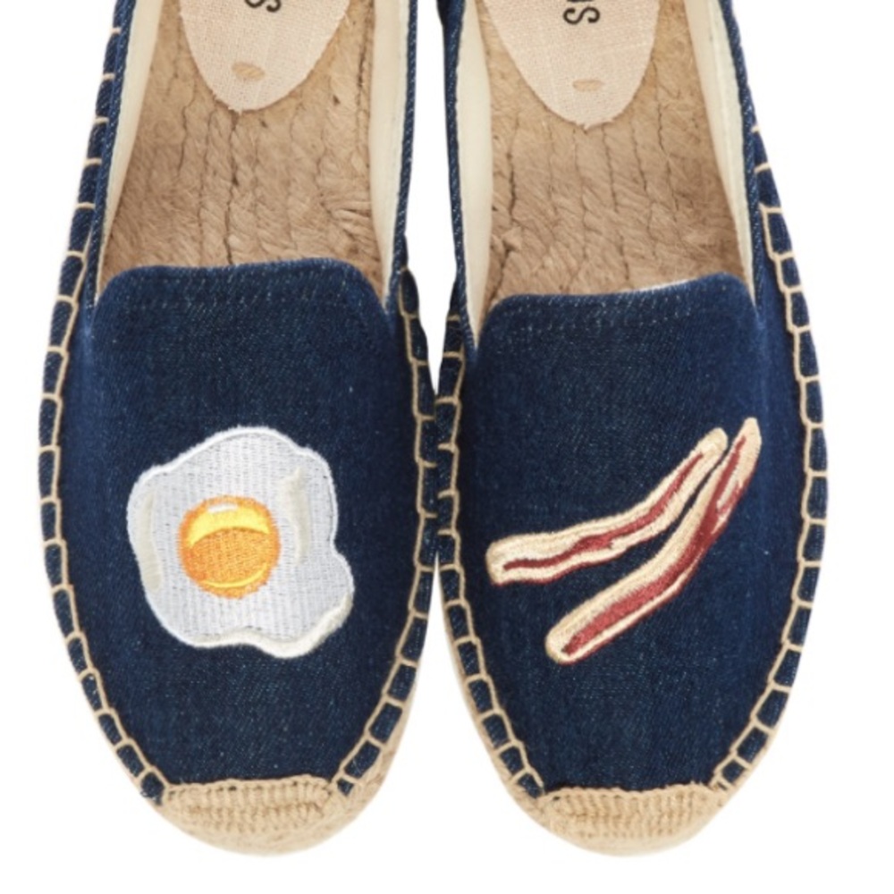 Soludos Eggs & Bacon Smoking Slipper Espadrilles 9